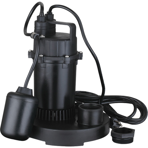 Thermoplastic Submersible Sump Pump, 2560 GPH, 115 V, 4.6 A, 1/3 HP Auto Electric Service Ltd.