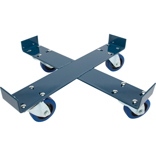 Drum Dolly, Steel, 1400 lbs. Capacity, 24" Diameter, Blue Elastic Casters Auto Electric Service Ltd.