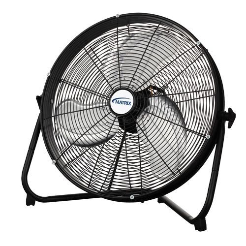 High Velocity Floor Fan, Commercial, 3 Speed, 20" Diameter Auto Electric Service Ltd.