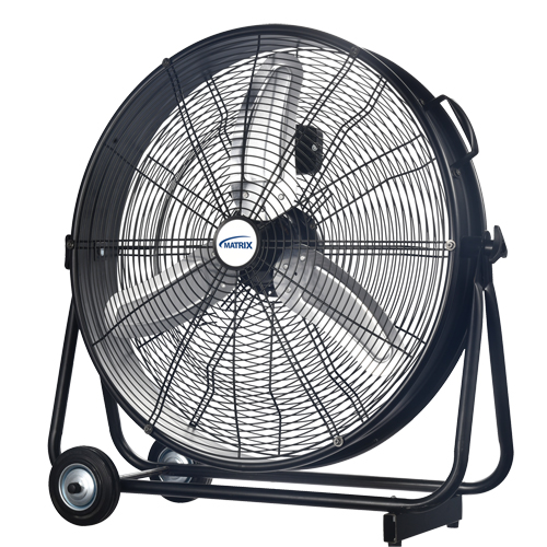 Light Industrial Direct-Drive Slim Drum Fan, Industrial, 3 Speed, 24" Diameter Auto Electric Service Ltd.