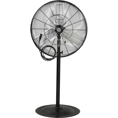 Ventilateur oscillant sur socle avec vaporisation &agrave; moteur &eacute;tanche &agrave; l'eau, Robuste, 3 Vitesses, Diam&egrave;tre de 30" Auto Electric Service Ltd.