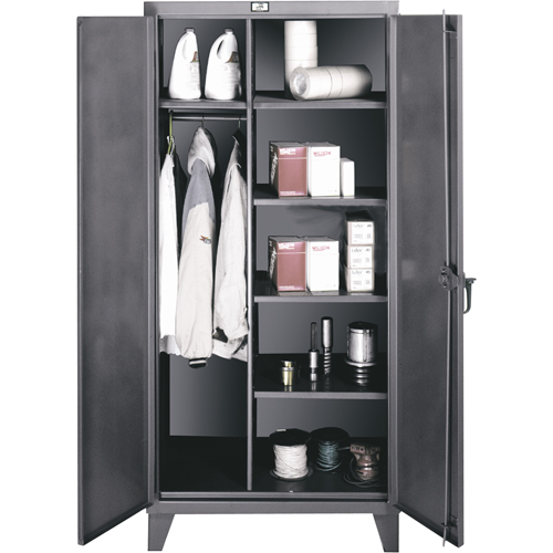 Wardrobe/Storage Cabinets, Steel, 48" W x 24" D x 72" H, Grey Auto Electric Service Ltd.