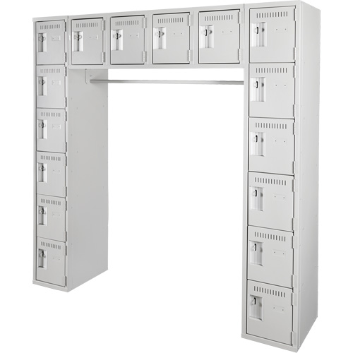 Assembled Archettes Clean Line Economy Lockers, 16 -tier, Bank of 3, 18" x 72" x 12", Steel Auto Electric Service Ltd.