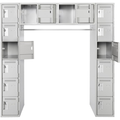 Assembled Archettes Clean Line Economy Lockers, 16 -tier, Bank of 3, 18" x 72" x 12", Steel Auto Electric Service Ltd.
