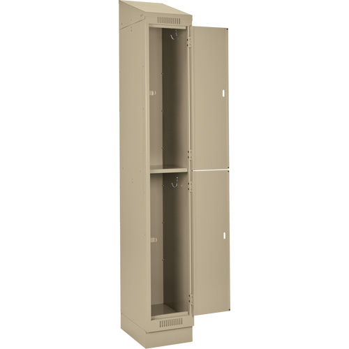 Clean Line Lockers, 2 -tier, Bank of 4, 48" x 18" x 82", Steel, Beige, Rivet (Assembled) Auto Electric Service Ltd.