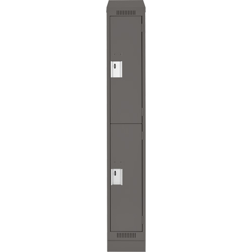 Casiers Clean Line, 2 niveaux, 12" x 18" x 82", Acier, Charbon, Rivet (assembl&eacute;) Auto Electric Service Ltd.