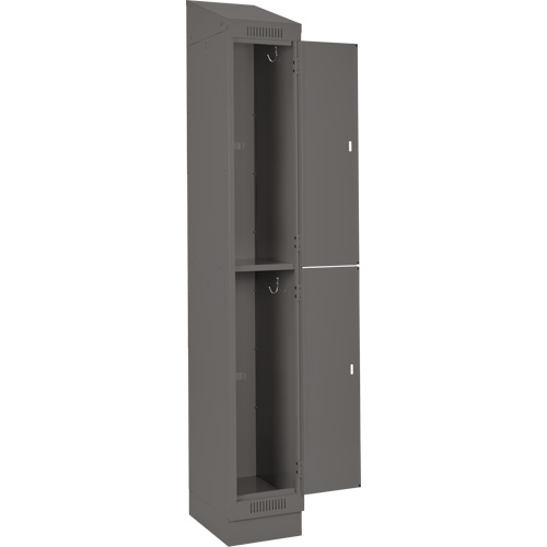 Clean Line Lockers, 2 -tier, Bank of 4, 48" x 18" x 82", Steel, Charcoal, Rivet (Assembled) Auto Electric Service Ltd.