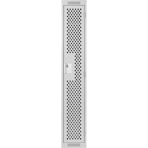 Clean Line Lockers, 12" x 15" x 72", Steel, Grey, Rivet (Assembled), Perforated Auto Electric Service Ltd.