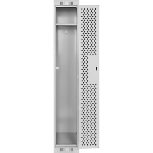 Clean Line Lockers, 12" x 15" x 72", Steel, Grey, Rivet (Assembled), Perforated Auto Electric Service Ltd.