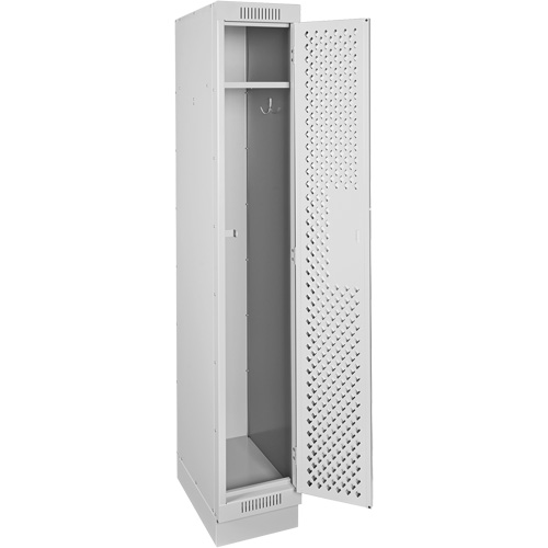 Clean Line Lockers, 12" x 12" x 76", Steel, Grey, Rivet (Assembled), Perforated Auto Electric Service Ltd.