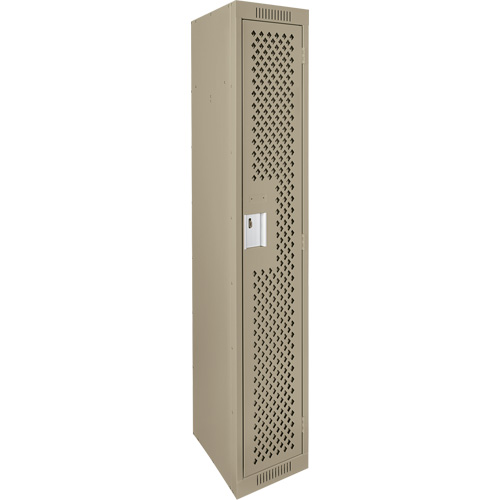 Clean Line Lockers, 12" x 15" x 72", Steel, Beige, Rivet (Assembled), Perforated Auto Electric Service Ltd.