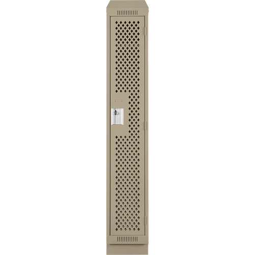 Clean Line Lockers, 12" x 18" x 82", Steel, Beige, Rivet (Assembled), Perforated Auto Electric Service Ltd.