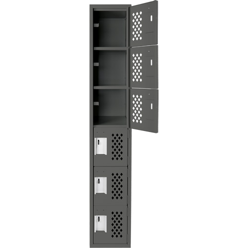 Petit casier perfor&eacute; Clean-Line, 6 niveaux, 15" x 72" x 12", Acier Auto Electric Service Ltd.