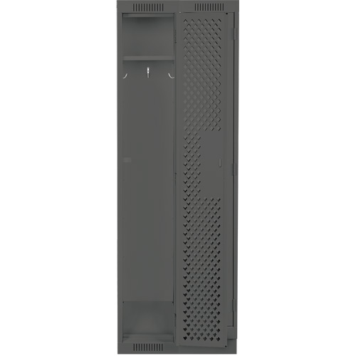 Clean Line Lockers, Bank of 2, 24" x 12" x 76", Steel, Charcoal, Rivet (Assembled), Perforated Auto Electric Service Ltd.
