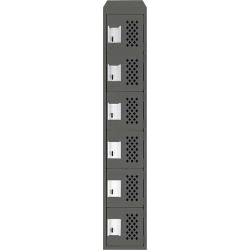 Assembled Lockerettes Clean Line Perforated Economy Lockers, 6 -tier, 18" x 72" x 12", Steel Auto Electric Service Ltd.
