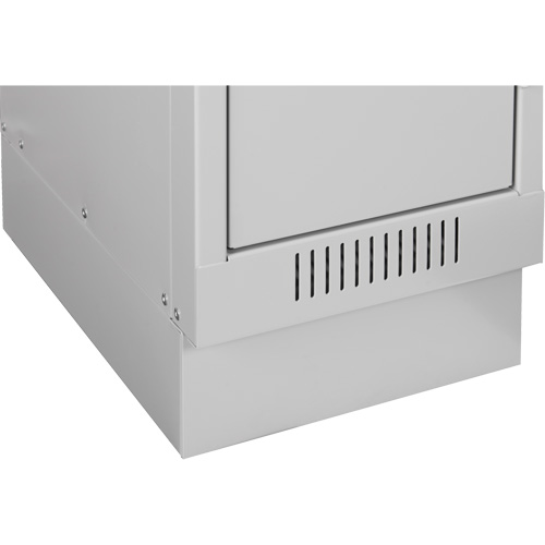 Clean Line Economy Lockers Recessed Base, 1 Banks, 4" H x 12" W x 18" D, Grey, Steel Auto Electric Service Ltd.