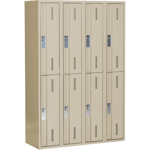 Concorde Heavy-Duty Lockers, 2 -tier, Bank of 4, 48" x 18" x 72", Steel, Beige, Welded (Assembled) Auto Electric Service Ltd.