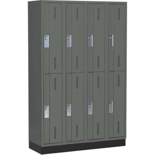Casiers robustes Concorde, 2 niveaux, Bloc de 4, 48" x 18" x 76", Acier, Charbon, Soud&eacute; (assembl&eacute;) Auto Electric Service Ltd.