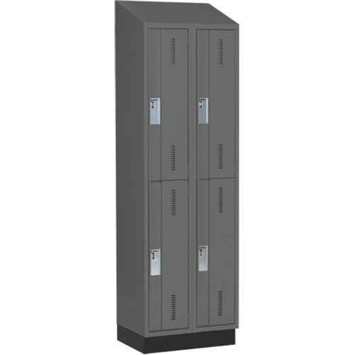 Casiers robustes Concorde, 2 niveaux, Bloc de 2, 24" x 18" x 82", Acier, Charbon, Soud&eacute; (assembl&eacute;) Auto Electric Service Ltd.