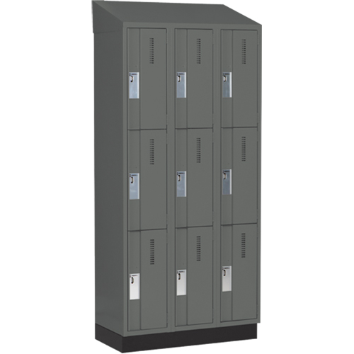 Casiers robustes Concorde, 3 niveaux, Bloc de 3, 36" x 18" x 82", Acier, Charbon, Soud&eacute; (assembl&eacute;) Auto Electric Service Ltd.
