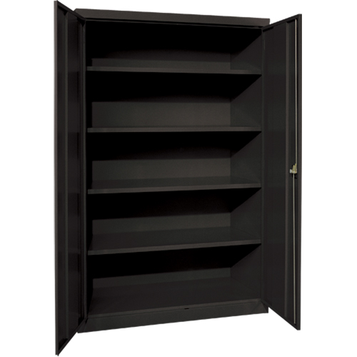 Deep Hi-Boy Storage Cabinet, Steel, 4 Shelves, 72" H x 36" W x 24" D, Black Auto Electric Service Ltd.