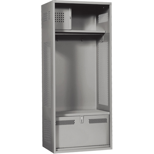 Casier pour &eacute;quipement, Acier, 24" la x 24" p x 72" h, Gris Auto Electric Service Ltd.
