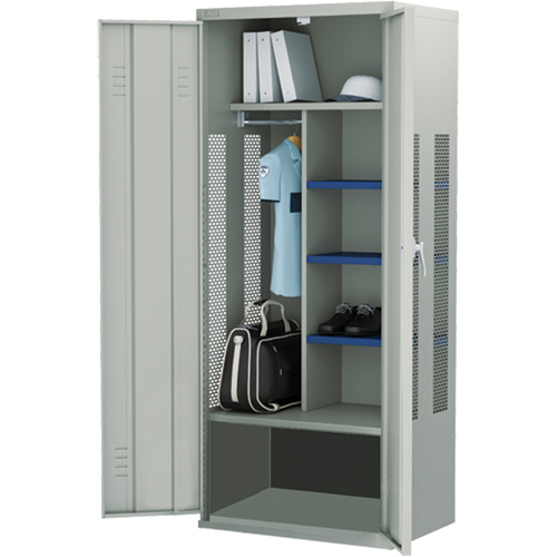 Casier pour &eacute;quipement, Acier, 36" la x 24" p x 72" h, Gris Auto Electric Service Ltd.