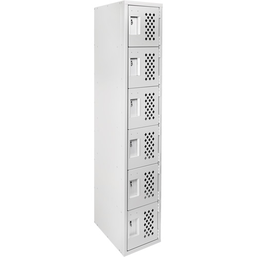 Petit casier perfor&eacute; Clean-Line, 6 niveaux, 15" x 72" x 12", Acier Auto Electric Service Ltd.