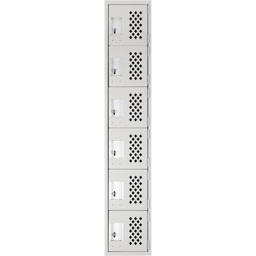 Petit casier perfor&eacute; Clean-Line, 6 niveaux, 15" x 72" x 12", Acier Auto Electric Service Ltd.