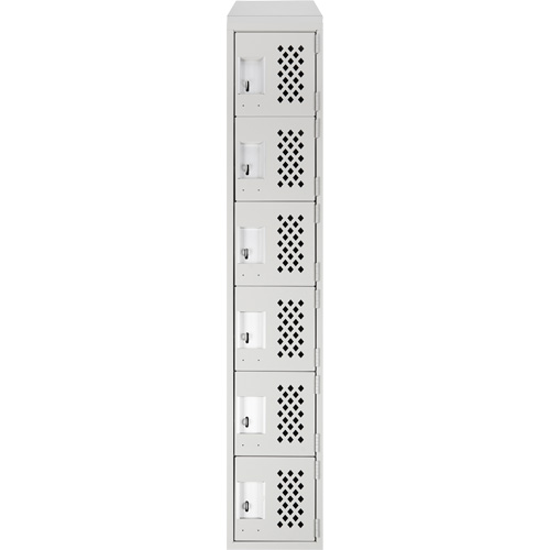 Petits casiers &eacute;conomiques assembl&eacute;s et perfor&eacute;s Clean Line, 6 niveaux, 18" x 72" x 12", Acier Auto Electric Service Ltd.