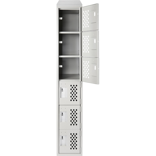 Petits casiers &eacute;conomiques assembl&eacute;s et perfor&eacute;s Clean Line, 6 niveaux, 18" x 72" x 12", Acier Auto Electric Service Ltd.