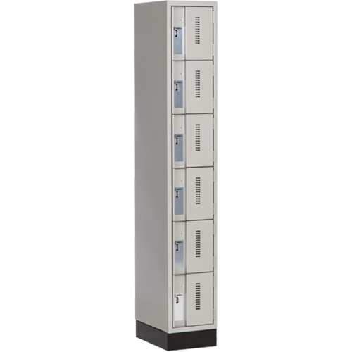 Concorde Heavy-Duty Lockers, 6 -tier, 12" x 18" x 76", Steel, Grey, Welded (Assembled) Auto Electric Service Ltd.