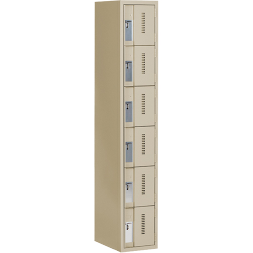 Casiers robustes Concorde, 6 niveaux, 12" x 18" x 72", Acier, Beige, Soud&eacute; (assembl&eacute;) Auto Electric Service Ltd.