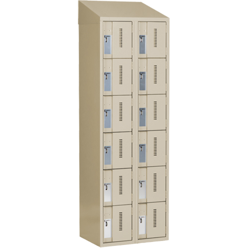 Casiers robustes Concorde, 6 niveaux, Bloc de 2, 24" x 18" x 78", Acier, Beige, Soud&eacute; (assembl&eacute;) Auto Electric Service Ltd.