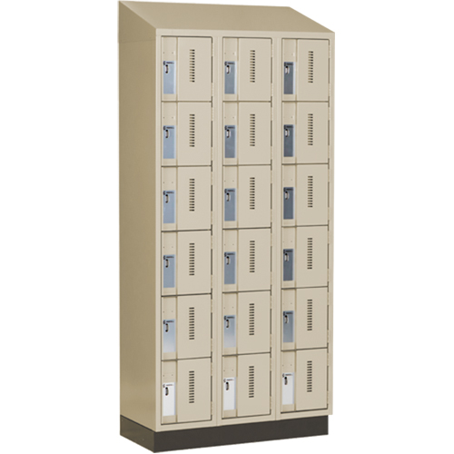 Concorde Heavy-Duty Lockers, 6 -tier, Bank of 3, 36" x 18" x 82", Steel, Beige, Welded (Assembled) Auto Electric Service Ltd.