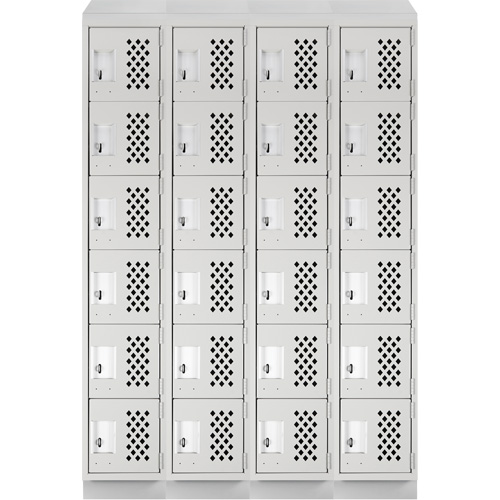 Casiers &eacute;conomiques perfor&eacute;s et assembl&eacute;s Clean Line, 6 niveaux, Bloc de 4, 18" x 72" x 12", Acier Auto Electric Service Ltd.