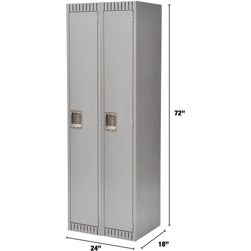Casiers, Bloc de 2, 24" x 18" x 72", Acier, Gris, D&eacute;mont&eacute; Auto Electric Service Ltd.