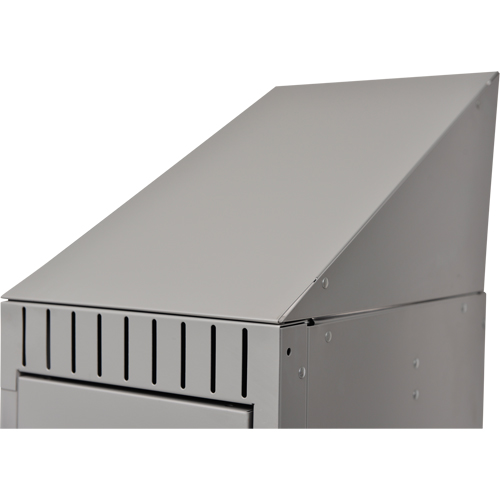 Slope Top, 1 Bank, 18" D x 12" W x 10" H, Grey, Steel Auto Electric Service Ltd.