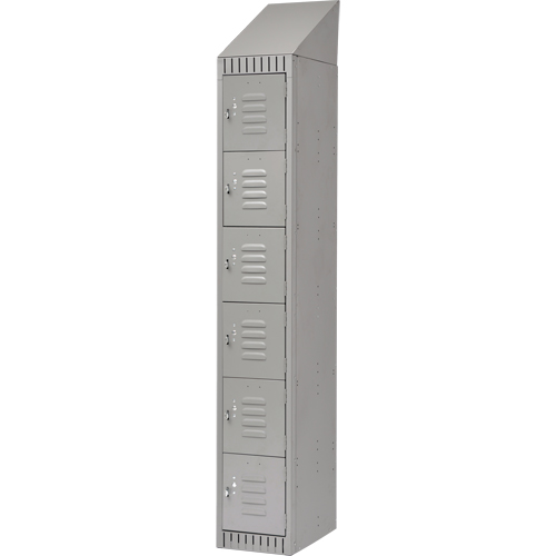 Casiers, 6 niveaux, 12" x 18" x 82", Acier, Gris, D&eacute;mont&eacute; Auto Electric Service Ltd.