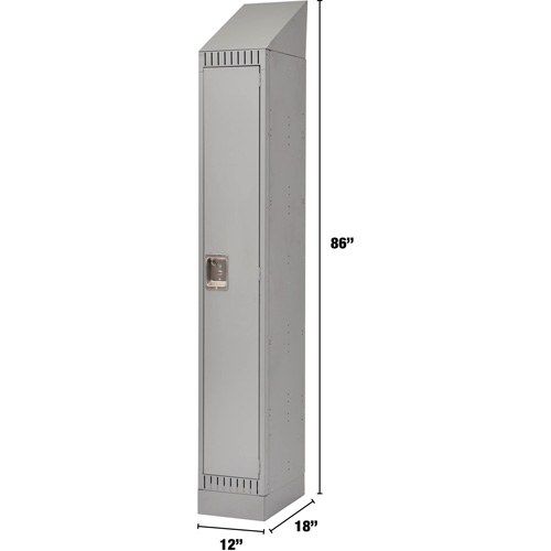 Lockers, 12" x 18" x 86", Steel, Grey, Knocked Down Auto Electric Service Ltd.