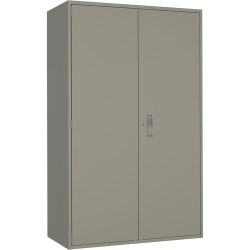 Armoire de rangement Hi-Boy tr&egrave;s large, Acier, 4 Tablettes, 72" h x 48" la x 24" P, Gris Auto Electric Service Ltd.