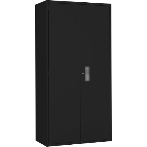 Hi-Boy Storage Cabinet, Steel, 4 Shelves, 72" H x 36" W x 18" D, Black Auto Electric Service Ltd.