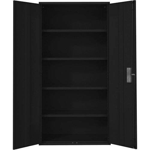 Hi-Boy Storage Cabinet, Steel, 4 Shelves, 72" H x 36" W x 18" D, Black Auto Electric Service Ltd.