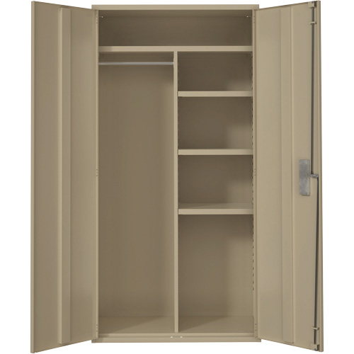 Armoire de rangements combin&eacute;s, Acier, 6 Tablettes, 72" h x 36" la x 18" P, Beige Auto Electric Service Ltd.