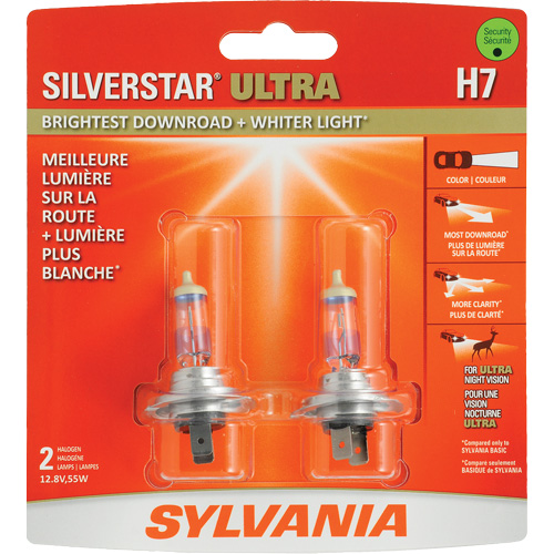 H7 SilverStar&reg; Ultra Headlight Bulb, Halogen, 56 W, Off White Auto Electric Service Ltd.