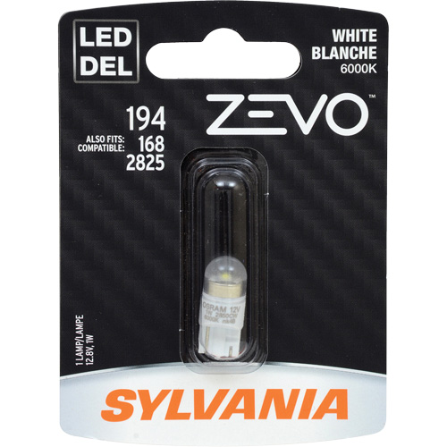 195 Mini-ampoule automobile Zevo, DEL, 0,7 W, Blanc Auto Electric Service Ltd.