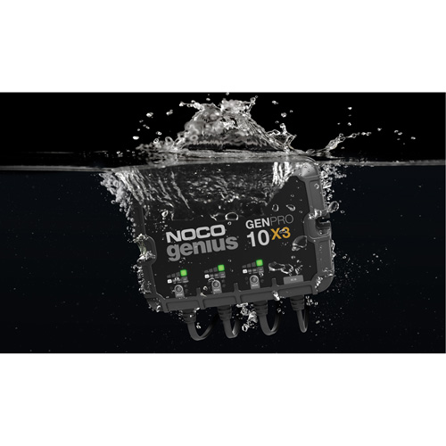 Chargeur de batterie embarqu&eacute; &agrave; 3 sorties de 30 amp&egrave;res GenPro10X3 Genius Auto Electric Service Ltd.