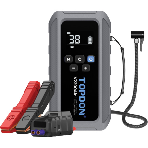 V2200Air 2-in-1 2200 Peak Amp Jump Starter & Tire Inflator Auto Electric Service Ltd.