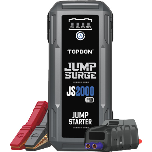 D&eacute;marreur de secours, banque d'alimentation et lampe de poche JumpSurge2000Pro &agrave; 2500 A de pointe Auto Electric Service Ltd.