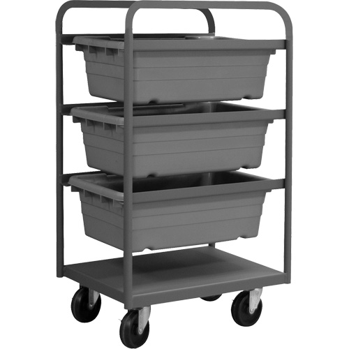 Mobile Tub Rack, Double-sided, 3 bins, 26" W x 18" D x 42" H Auto Electric Service Ltd.
